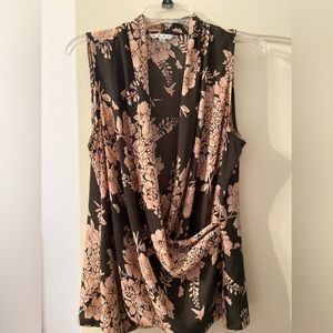 Cabi size large faux wrap top.